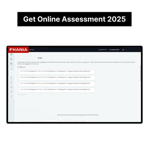 2025 TikTok Online Hackerrank Coding Assessment Tutorials