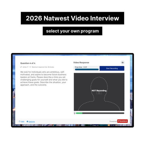 2026 NatWest Group Online Assessment and Video Interview Tutorials