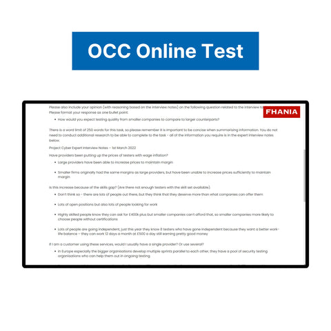 2025 OC&C Strategy Consultants Online Test Tutorials