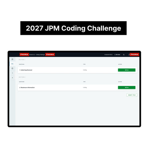 2027 JP Morgan Video Interview & Coding Challenge Exact Questions and Answers