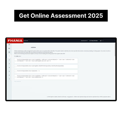 2025 TikTok Online Hackerrank Coding Assessment Tutorials