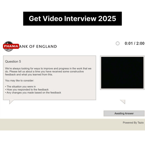 2025 Bank of England Situational Judgement Test and Video Interview Exact Questions and Answers