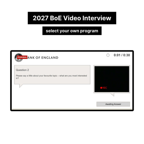 2027 Bank of England Situational Judgement Test and Video Interview and Answers