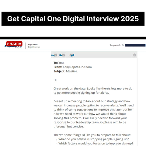 2025 Capital One Virtual Job Tryout Online Test and Digital Interview Tutorials