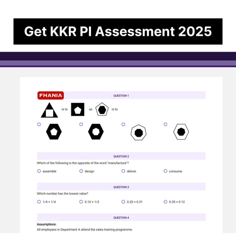 2025 KKR Predictive Cognitive Assessment Exact Questions & Answers