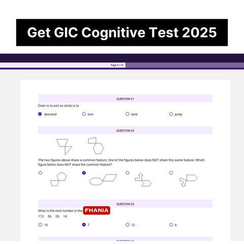 2025 GIC PI Cognitive Assessment Exact Questions & Answers