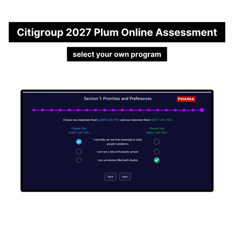 2027 Citigroup Online Assessment Plum Tutorials