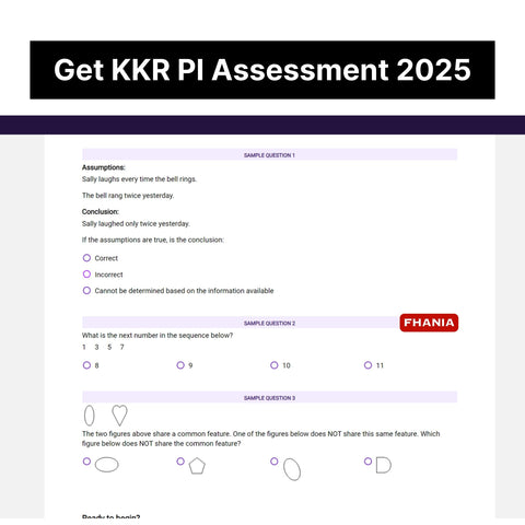 2025 KKR Predictive Cognitive Assessment Exact Questions & Answers