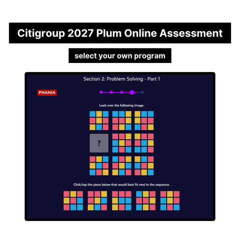 2027 Citigroup Online Assessment Plum Tutorials