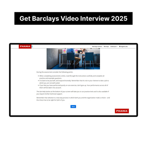 2025 Barclays Experience Platform Online Assessment & Video Interview Answers