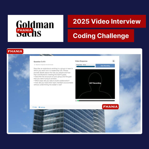 2025 Goldman Sachs Video Interview, Coding & Math Online Assessment Answers