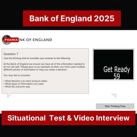 2025 Bank of England Situational Judgement Test and Video Interview Exact Questions and Answers