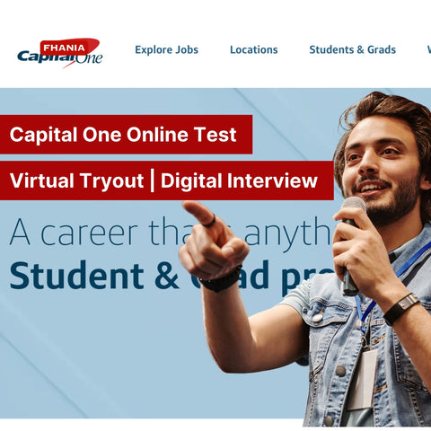 2025 Capital One Virtual Job Tryout Online Test and Digital Interview Tutorials