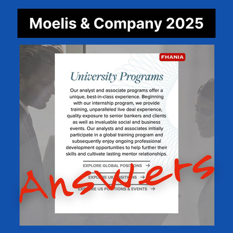 2025 Moelis Numerical and Verbal Reasoning Online Assessment Tutorials