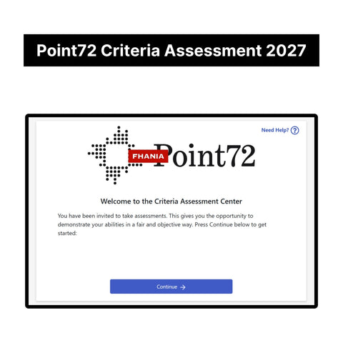 2027 Point72 Academy Criteria Assessment Exact Questions and Answers