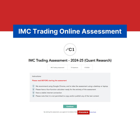 2025 IMC Trading Assessment Exact Questions and Answers