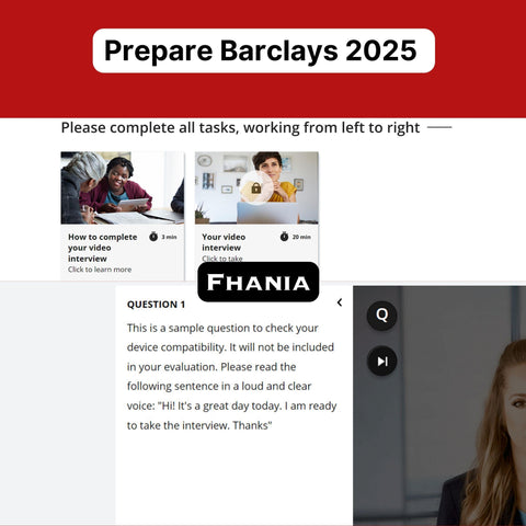 2025 Barclays Experience Platform Online Assessment & Video Interview Answers - Offer