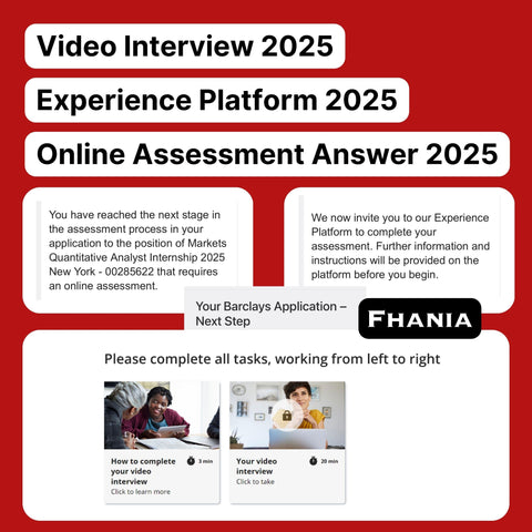 2025 Barclays Experience Platform Online Assessment & Video Interview Answers - Offer