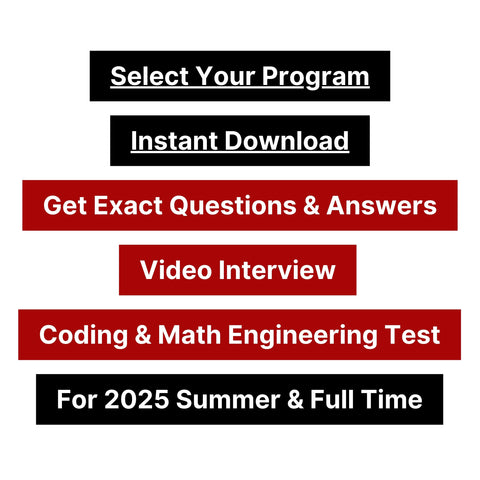 2025 Goldman Sachs Video Interview, Coding & Math Online Assessment Answers