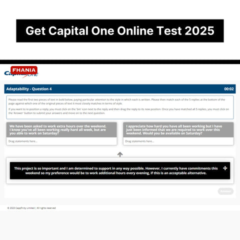 2025 Capital One Virtual Job Tryout Online Test and Digital Interview Tutorials