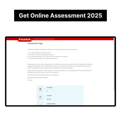 2025 Nomura Online Assessment and Video Interview Exact Questions