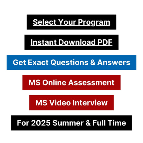 2025 Morgan Stanley Online Assessment and Video Interview Tutorials