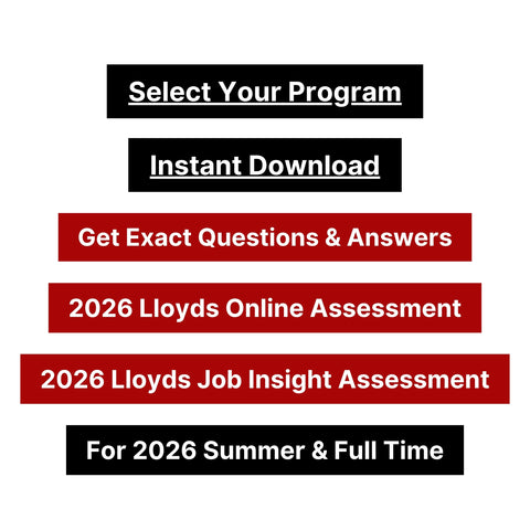 2026 Lloyds Bank Online Assessment & Job Insight Assessment Tutorials