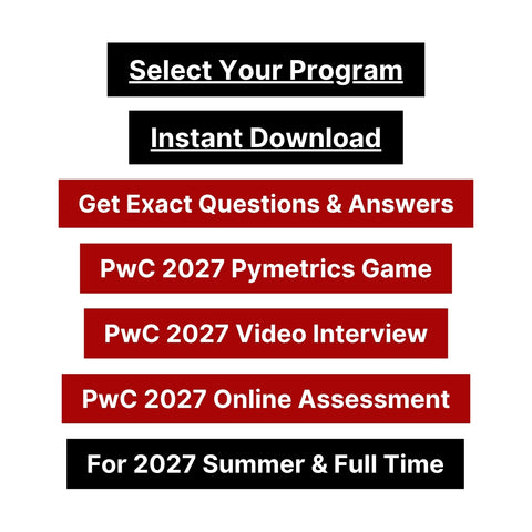 2027 PwC Online Assessment | Video Interview Tutorials
