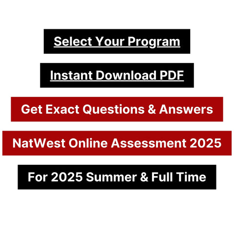 2025 NatWest Group Online Assessment and Video Interview Tutorials