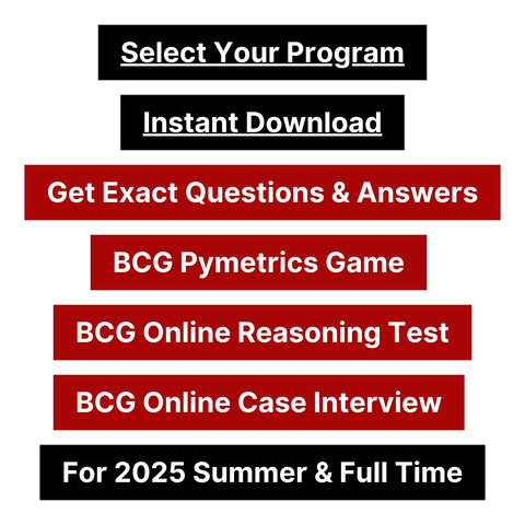 2025 BCG Online Case Assessment and Quantitative Reasoning Test Tutorials