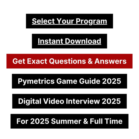 2025 Blackstone Pymetrics Games and Digital Video Interview Questions & Answers