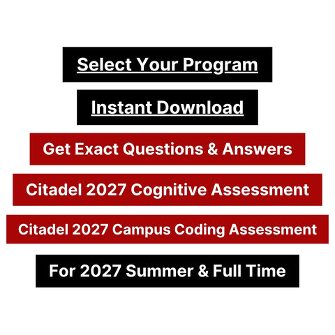 2027 Citadel Online Assessment and Coding Challenge Tutorials
