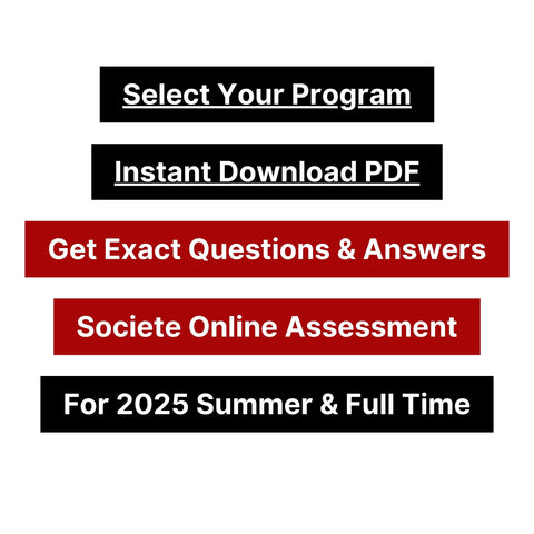 2025 Societe Generale Online Test & Video Interview Questions and Answers