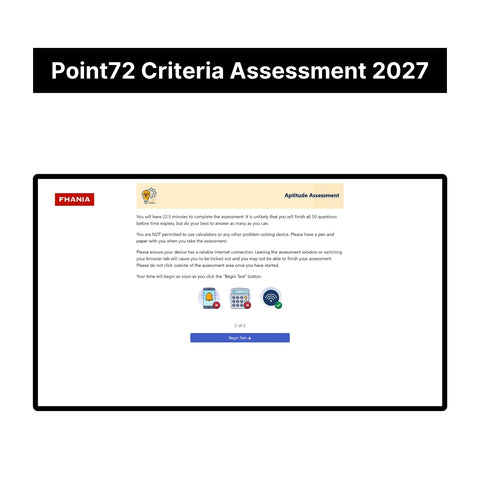 2027 Point72 Academy Criteria Assessment Exact Questions and Answers