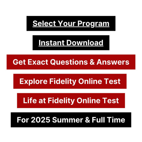 2025 Fidelity International Online Assessment Tutorials