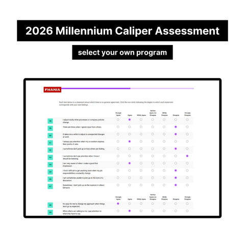2026 Millennium Caliper Assessment and Quantitative Assessment Exact Questions and Answers