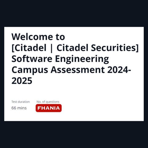 2025 Citadel Online Assessment and Coding Challenge Tutorials