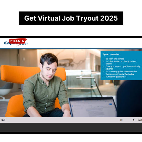 2025 Capital One Virtual Job Tryout Online Test and Digital Interview Tutorials