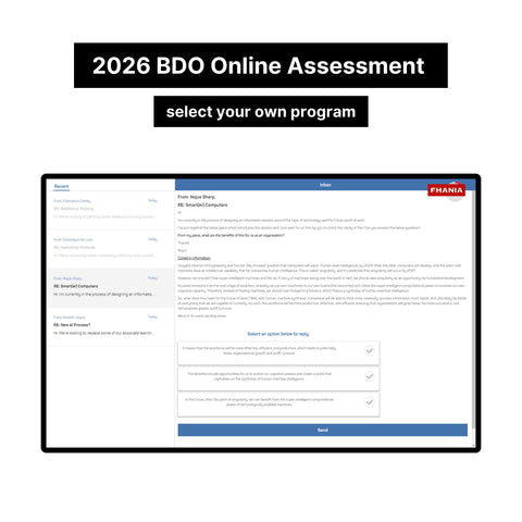 2026 BDO Interactive Assessment Online Assessment Exact Questions and Answers