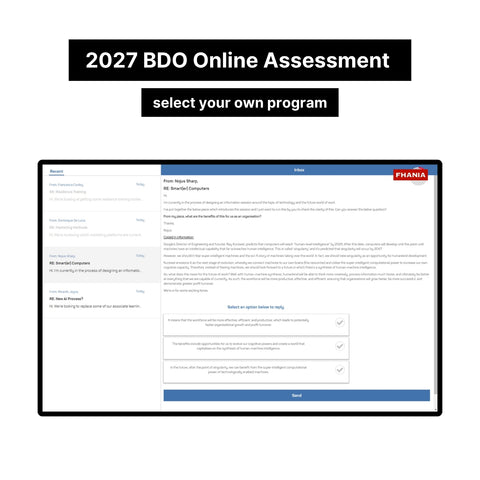 2027 BDO Interactive Assessment Online Assessment Exact Questions and Answers