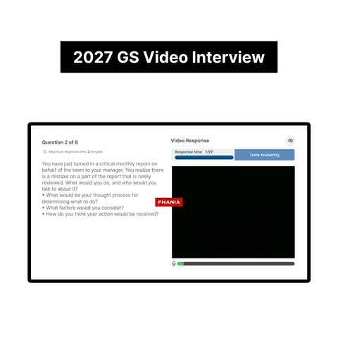 2027 Goldman Sachs Video Interview, Coding & Math Online Assessment Answers