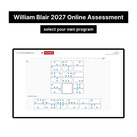 2027 William Blair Online Pre-recruiting Assessments Questions & Answers