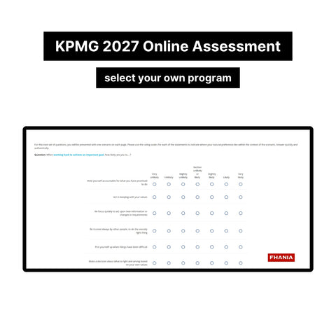 2027 KPMG Online Assessment and Video Interview Tutorials