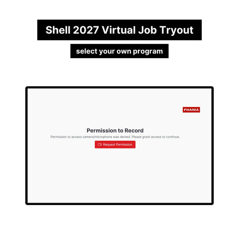 2027 Shell Virtual Job Tryout and On-demand Interview Tutorials