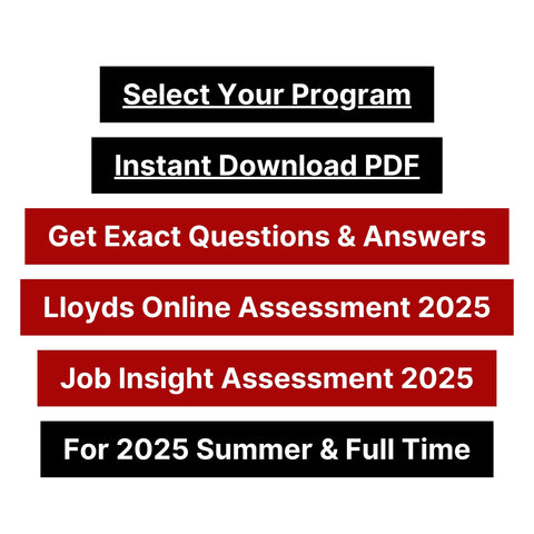 2025 Lloyds Bank Online Assessment & Job Insight Assessment Tutorials