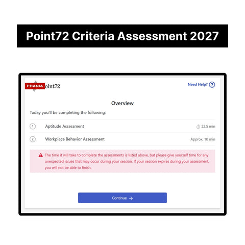 2027 Point72 Academy Criteria Assessment Exact Questions and Answers