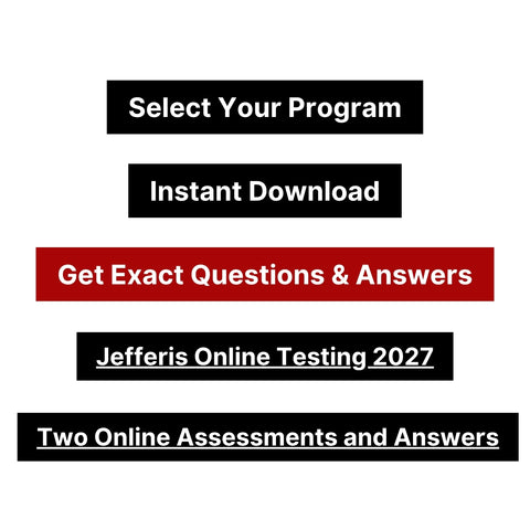 2027 Jefferies Online Assessment (Situational Judgement Test and Cognitive Ability Assessment) Exact Questions and Answers