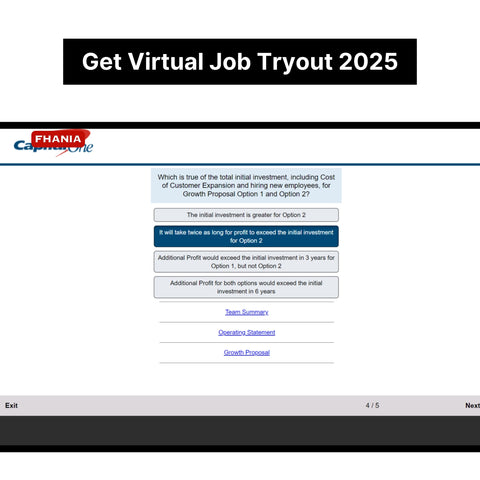 2025 Capital One Virtual Job Tryout Online Test and Digital Interview Tutorials