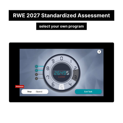 2027 RWE Standardised Assessment Online Analytics Test and Tutorials