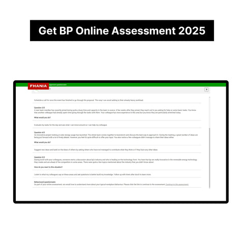 2025 BP Video Interview and Online Assessment Exact Questions and Answers